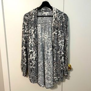 Maurices Paisley Open Front Cardigan sz L NWOT